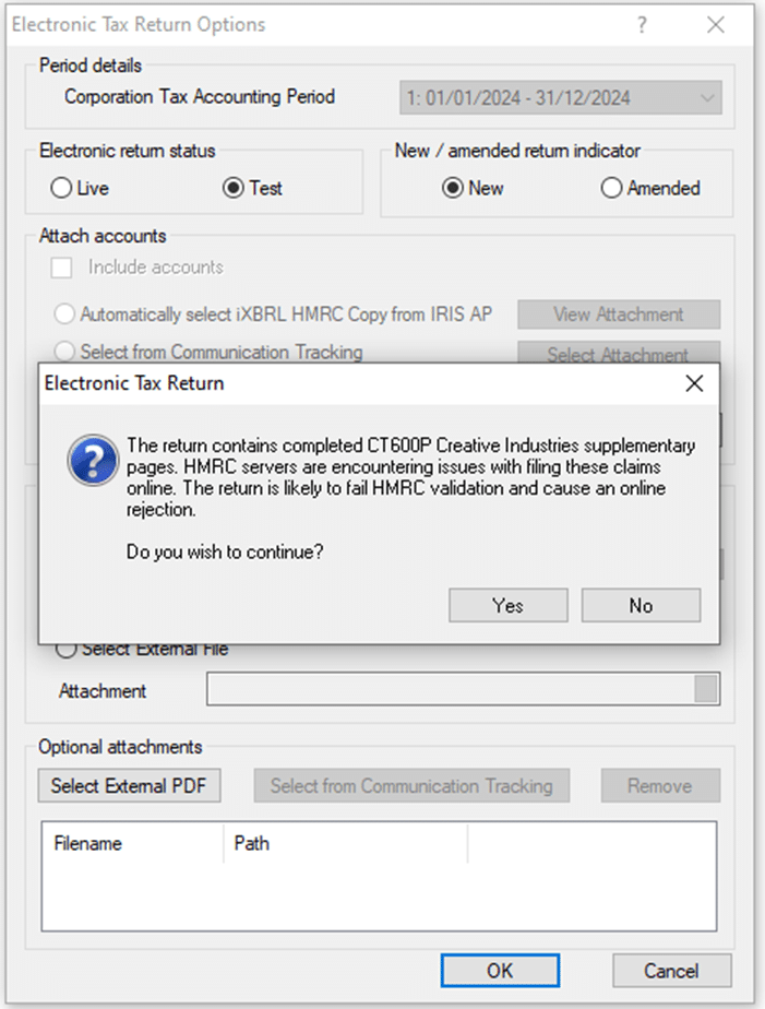 image 23 | Business Tax- 2024/25 Creative/AVEC relief tax credits claim with CT600P and error 9300