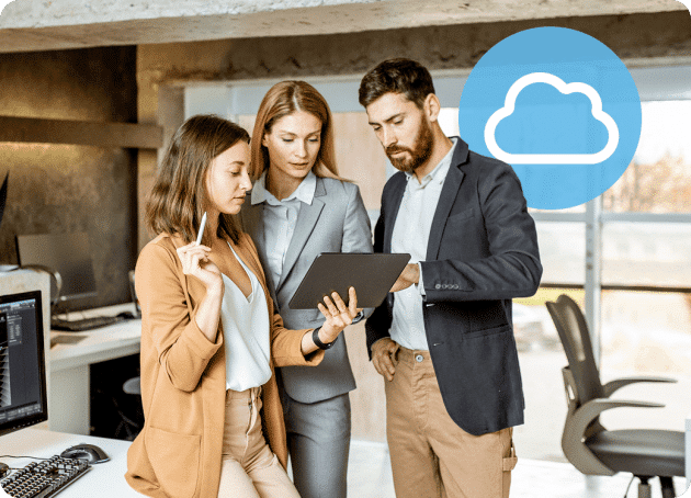 Colleagues cloud technology