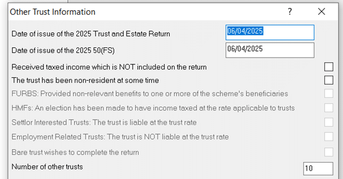 image 6 | Trust Tax- 3001 4020 4065 Error 'Number of Other Trust rate Trusts' (Fixed)