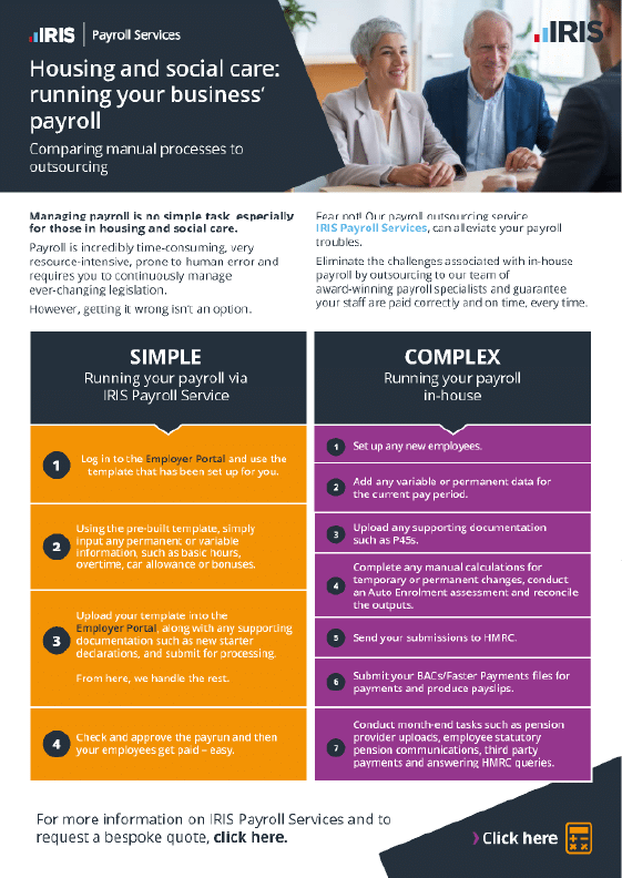 IRIS Payroll Outsourcing for Housing 792 | Housing and social care: running your business’ payroll