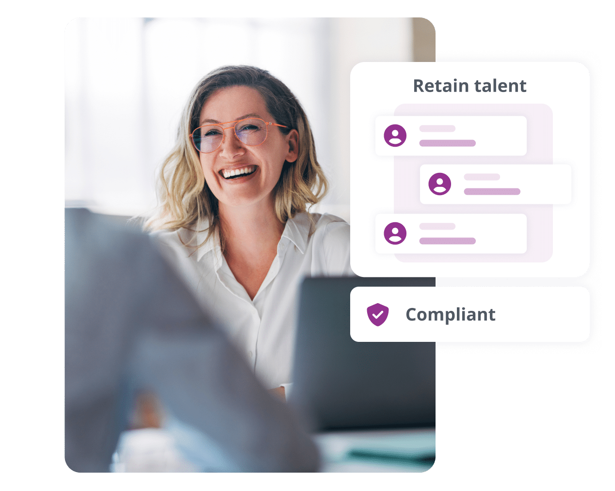 woman happy hr recruitment | HR